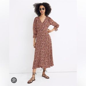 Madewell crossover midi dress